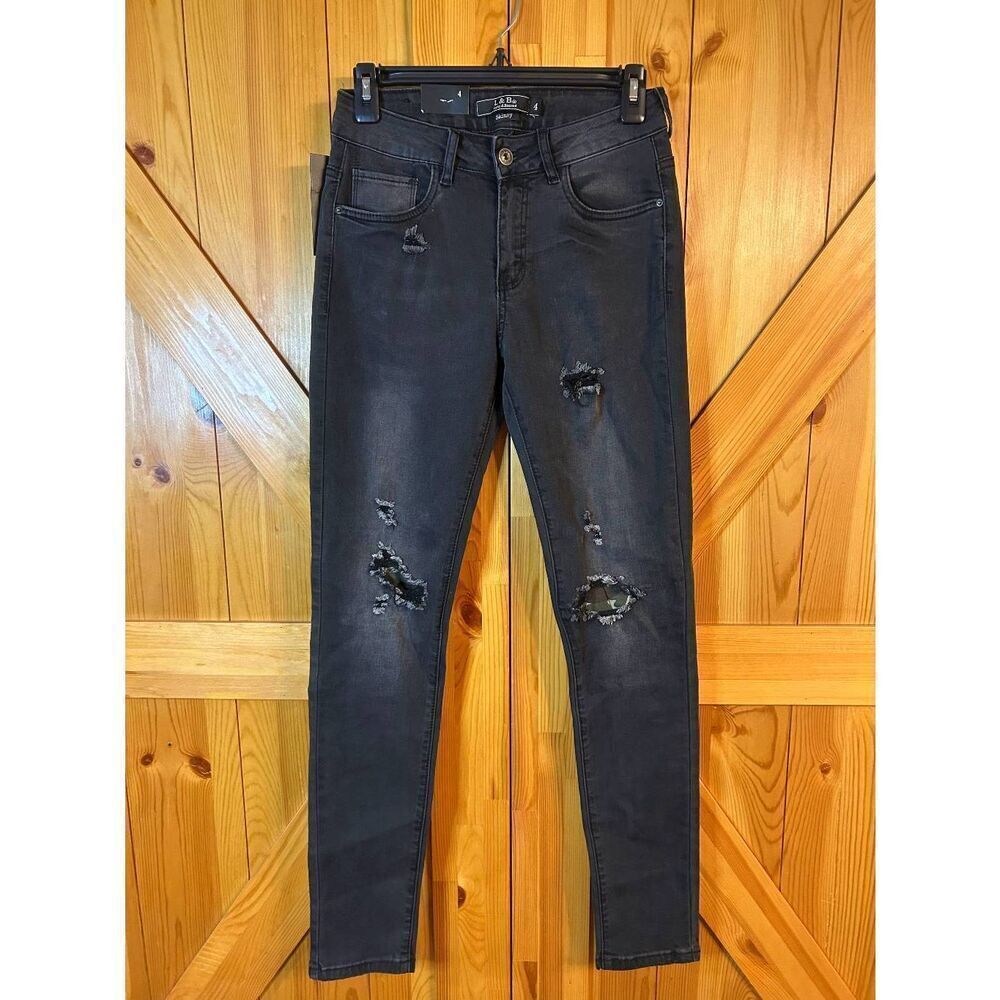 L&B Lucky & Blessed Skinny Distressed Ripped Jeans NWT Size 4 (5160)